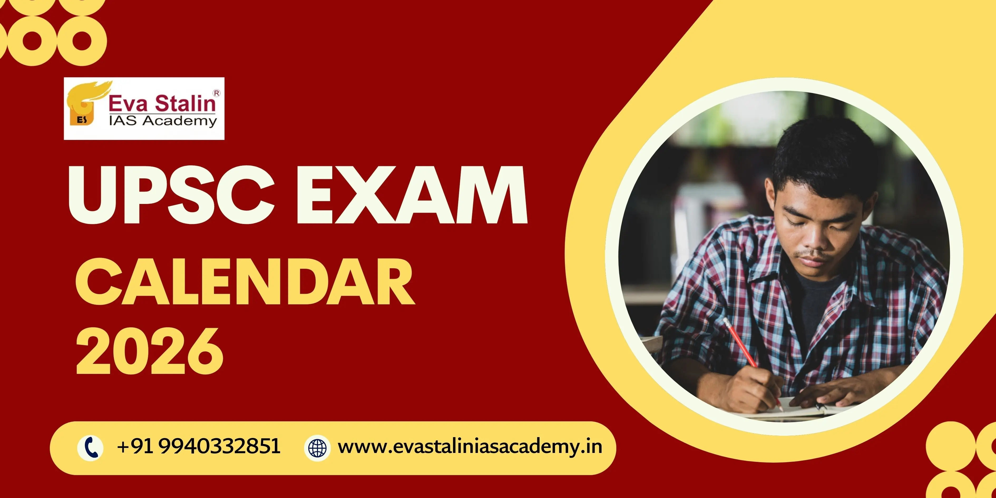 UPSC Exam Calendar 2026